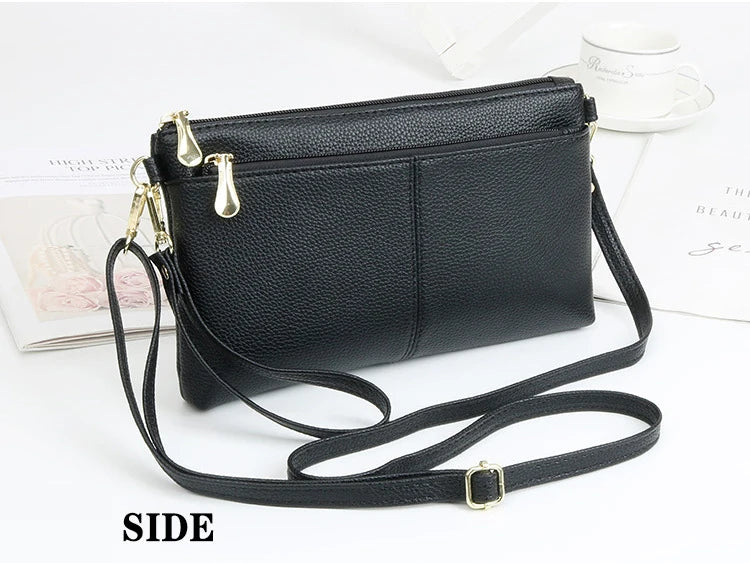 Fashion Women Clutch Bag PU Leather Crossbody Bags Small Shoulder Handbag Female Mobile Phone Purse Bags