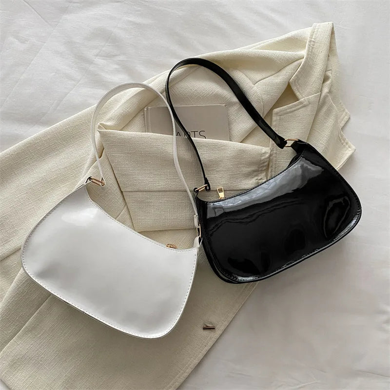 New Simple Casual Underarm Women's Bag Foreign Textured Hand Carry Small Square Bag Fashion Versatile Commuter Shoulder Bag