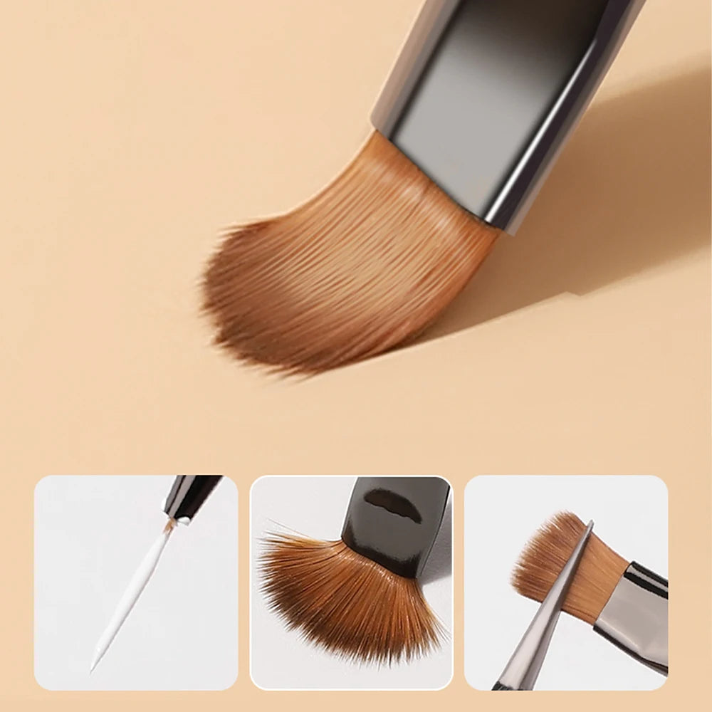 9 Pack Gray Nail Art Brushes Set Nail Art Tools Suitable for Gel Nail Polish And Nail Art Designs Perfect for Home DIY
