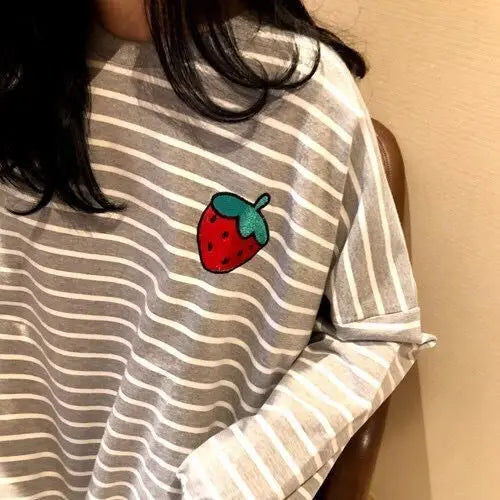 Loose Long Sleeve Sleepwear Women's Home Clothes Striped Pattern Sweet Style Spring Summer New Arrival 2023 Thin Fabric round...