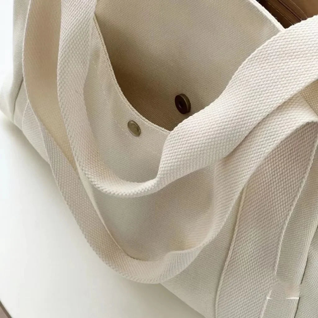 Versatile Forest Style Women'S Canvas Shoulder Bag Large Capacity Book Storage Student Bag For Classroom Travel Daily Use Durabl