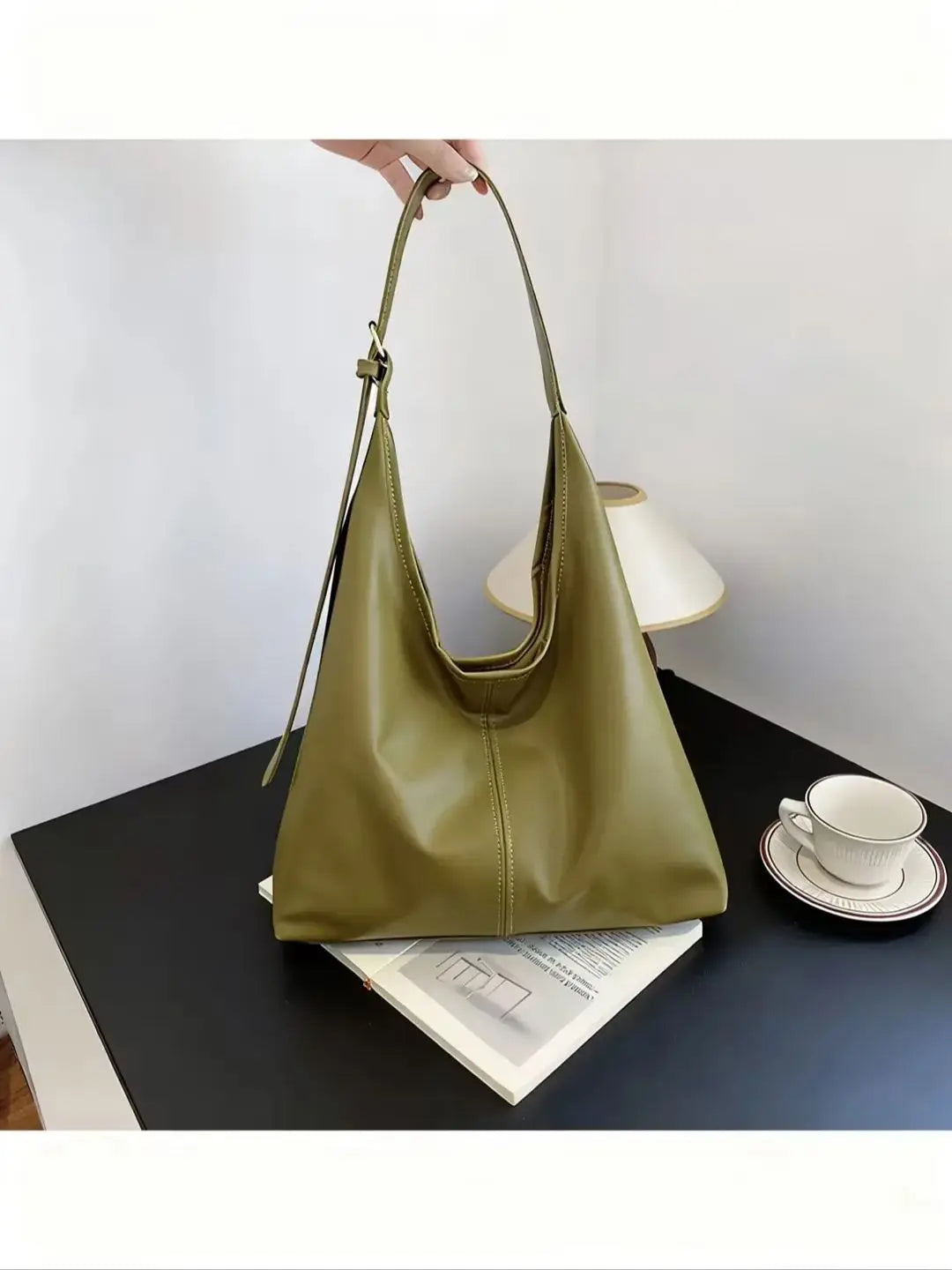 HOMEFISH New Tote Bag Hand Bill of Lading Shoulder Women's Bag Retro Simple Large Bag Tote Bag