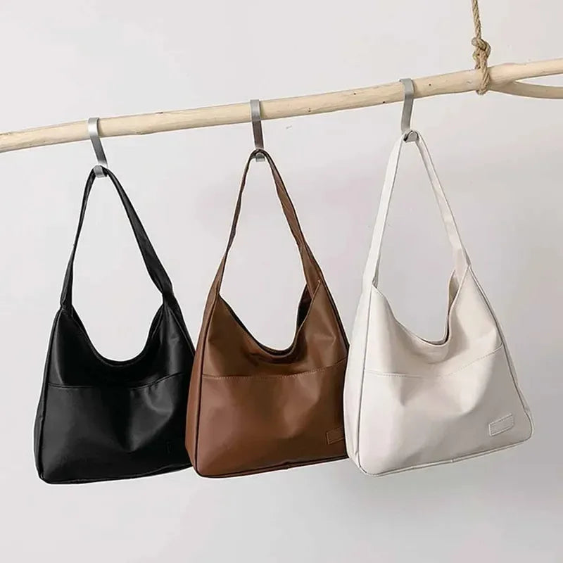 Simple Large Capacity Casual Retro Shoulder Bag, Casual Commuting Fashionable Handbag
