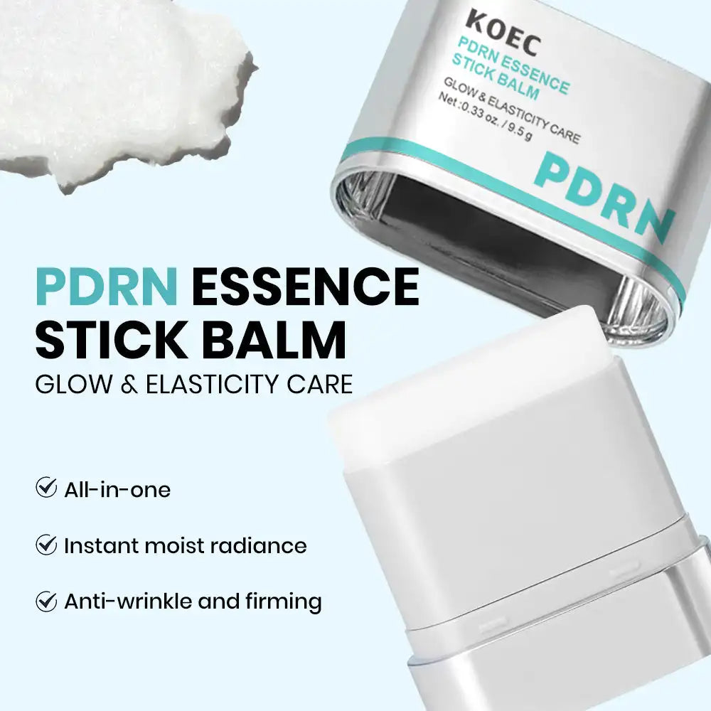 Portable PDRN Essence Stick Balm Moisturizing Glowing Firming Anti-Wrinkle Enhance Elasticity Collagen Niacinamide Glycerin