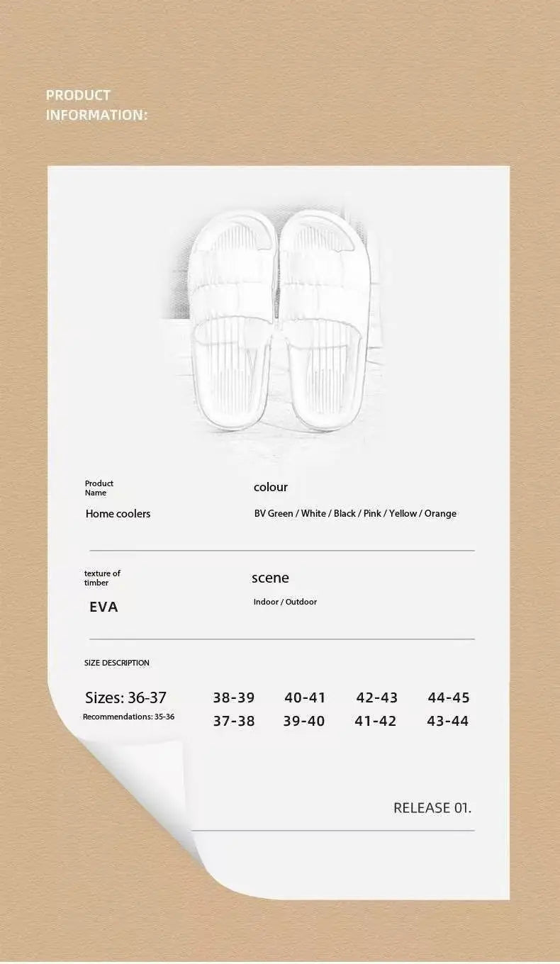 Soft Bottom Slippers for Women Home Bathroom Home Bath Non-slip Couple Summer Sandals for Men Summer Wear Comfortable