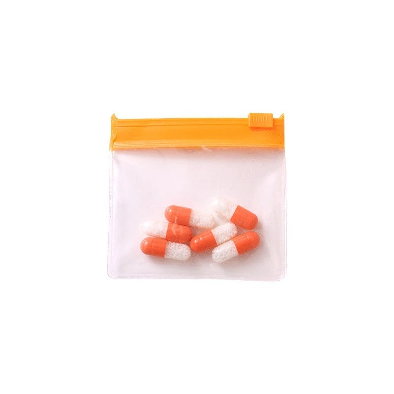 7pcs Pill Pouch Bags Reusable Zippered Pill Pouch Set Medicine Organizer Self Sealing Translucent Medicine Bags Travel Bags