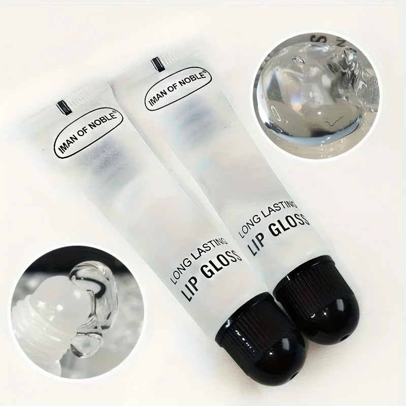 6Pcs Fruity Flavor Watery Glossy Lip Gloss Set Clear Lip Gel Hydrating Moisturizing Lip Gloss Women Lips Makeup Wholesale