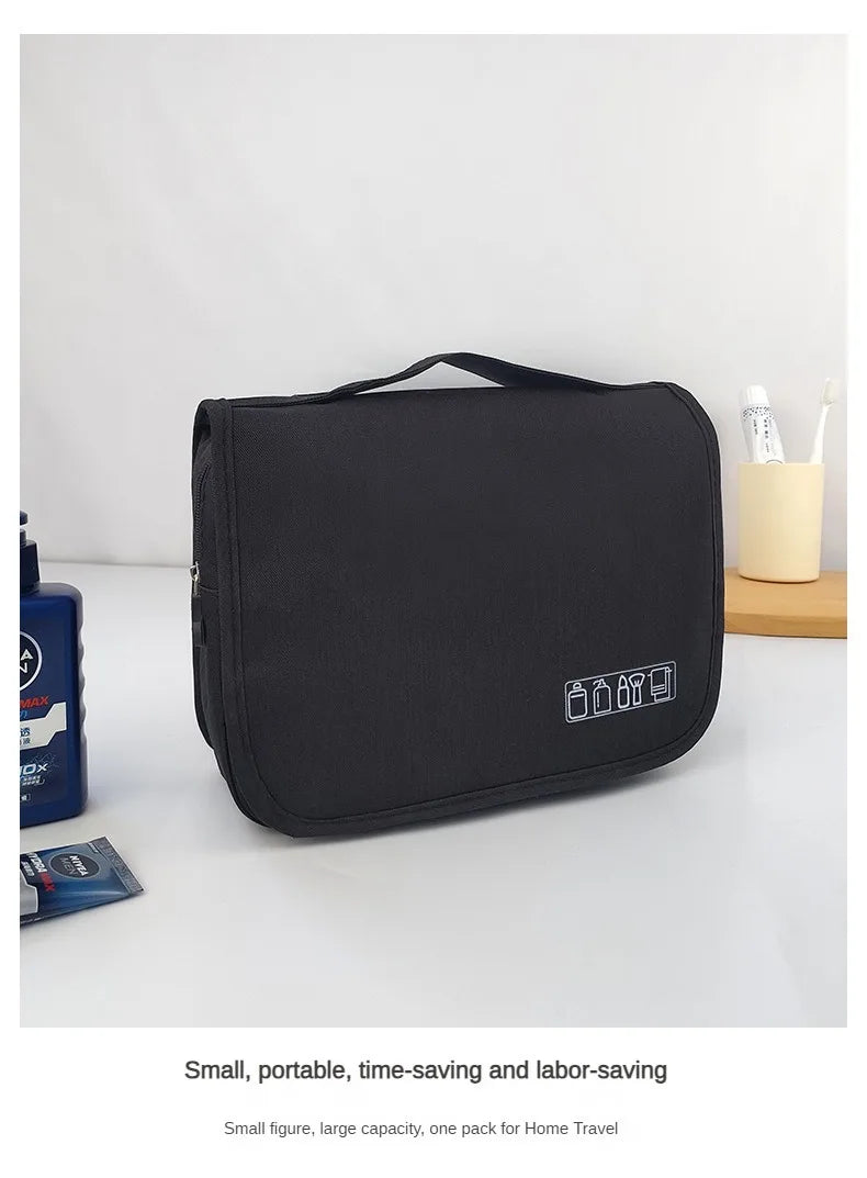 Travel Waterproof Cationic Hook Toiletry Bag Home Bathroom Makeup Product Storage Hanging Bag Beauty Organizing Bag