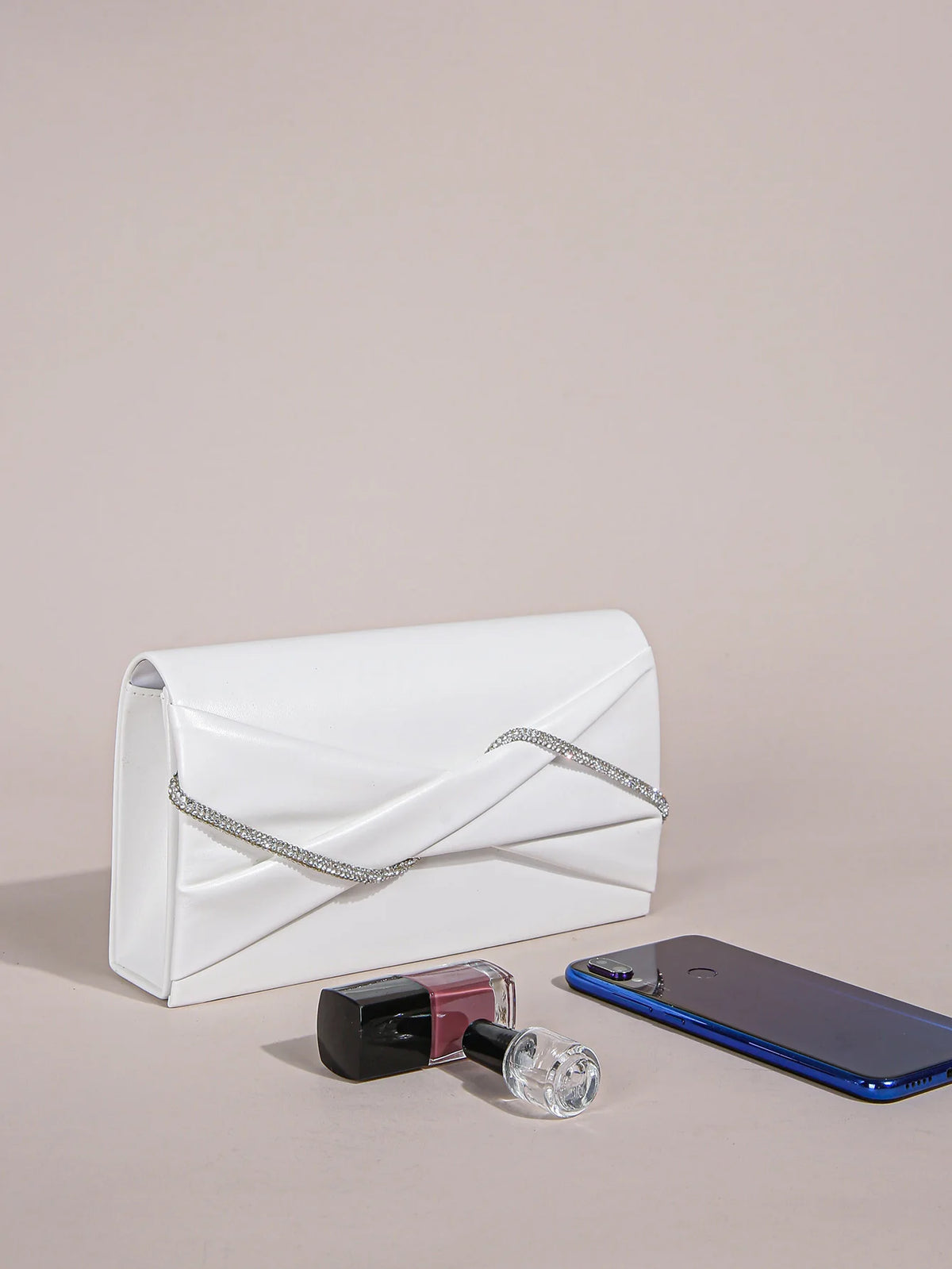 Hand Clutch Bag, Evening Clutch Bag For Women, Sparkling Crystal Rope Ruched Handbags, Glitter Envelope Purse For Party Girl,Wom
