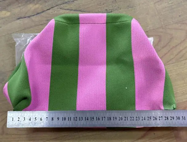 Summer Woven Crochet Purses for Women Beach Clutch Handbags 2026 Dumpling Hobo Casual Colorblock Bag Ladies Ruched Cloud Purse