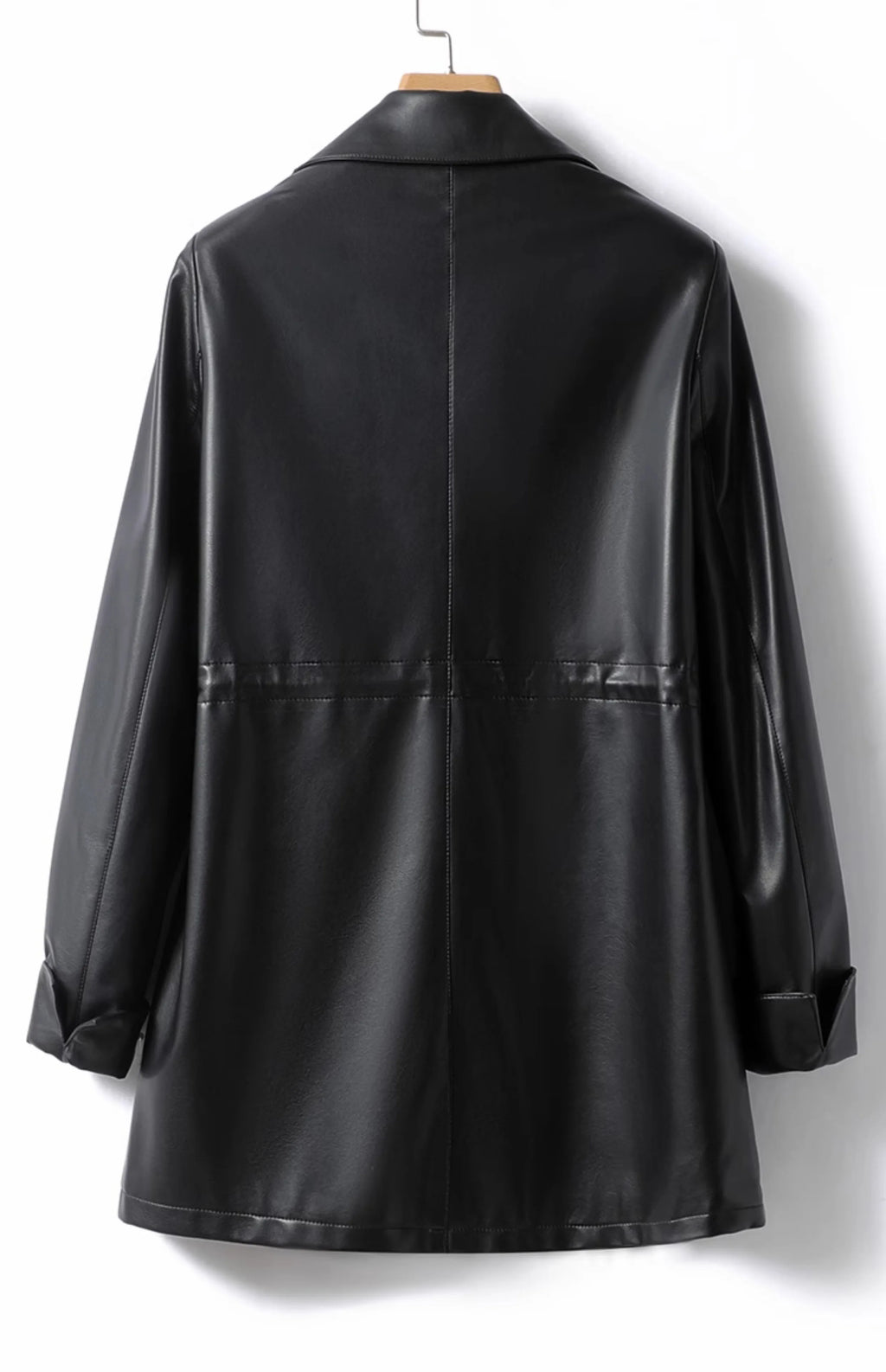 M-2XL Women Split Sheepskin Blazer Jacket Coats 2025 Spring Mid Length Chic Single Button Casual Ladies Split Leather Outwear