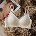Small Breast Seamless Bra Women'S Push-Up Comfortable Non-Underwire Soft Support Closed Underwear For Women With Breasts No Rims