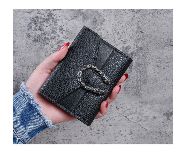 Fashionable Wallet Zipper Coin Purse Women Short Wallets Handbag Women's Clutch Bag Card Holder Pu Leather Wallet Folding Walle