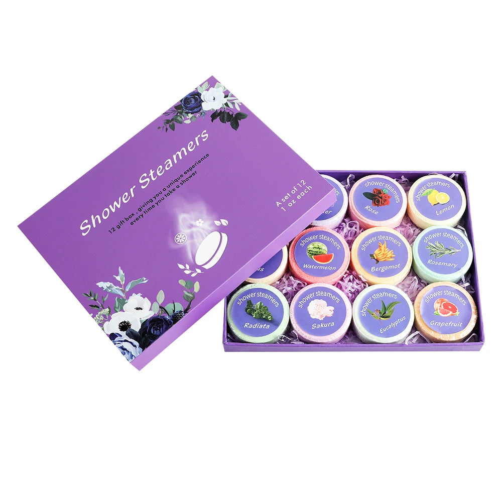 Shower Steamers Aromatherapy - Birthday Gifts for Women, 12 Pack Shower Steamers with Essential Oils. Gifts for Her, Self Care S