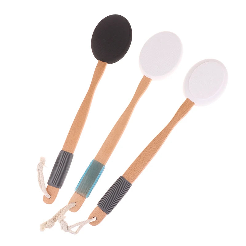 Multi-Function Lotion Sunscreen Ointment Applicator Silicone Long Handle Body Cleaner Shower Brush Sunscreen Back Applicator