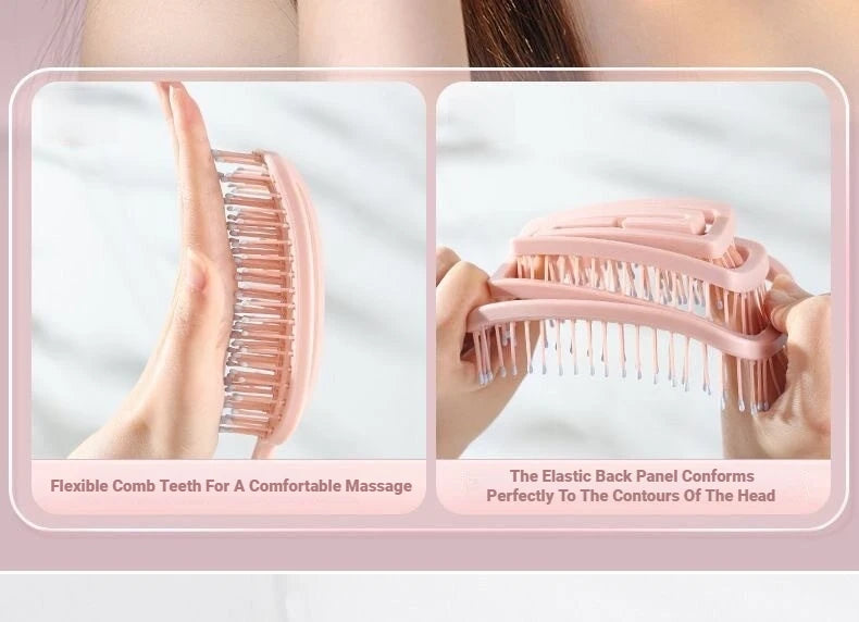 Women Salon Detangling Hair Brush Anti Static Scalp Exfoliating Massage Comb Wet Hair Styling Hairdressing Tool 1pc