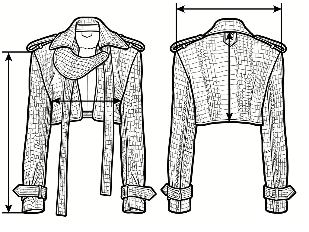 YOLOAgain Croc Pattern Real Leather Cropped Jacket Women Genuine Leather Jacket Female Streetwear
