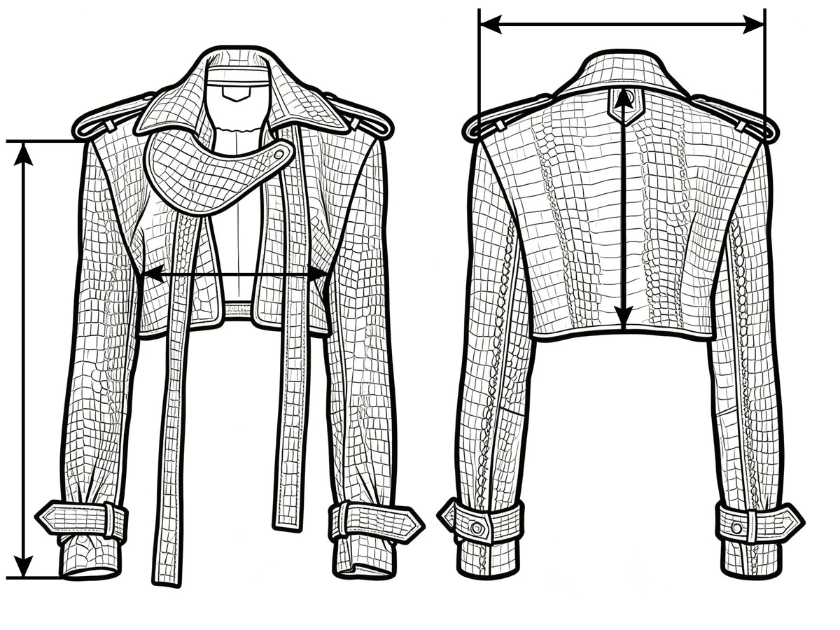 YOLOAgain Croc Pattern Real Leather Cropped Jacket Women Genuine Leather Jacket Female Streetwear