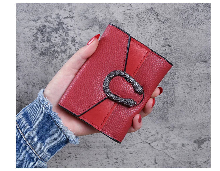 Fashionable Wallet Zipper Coin Purse Women Short Wallets Handbag Women's Clutch Bag Card Holder Pu Leather Wallet Folding Walle