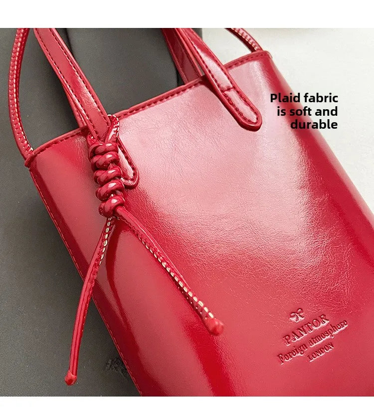 PU Leather Mini Crossbody Bag for Women 2025 New Korean Fashion Luxury Shoulder Bags Female Simple Retro Handbags and Purses