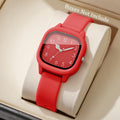 Fashion Square Women Quartz Watch Casual Silicone Band Ladies Wristwatch for Girls Clock Relogio Feminino