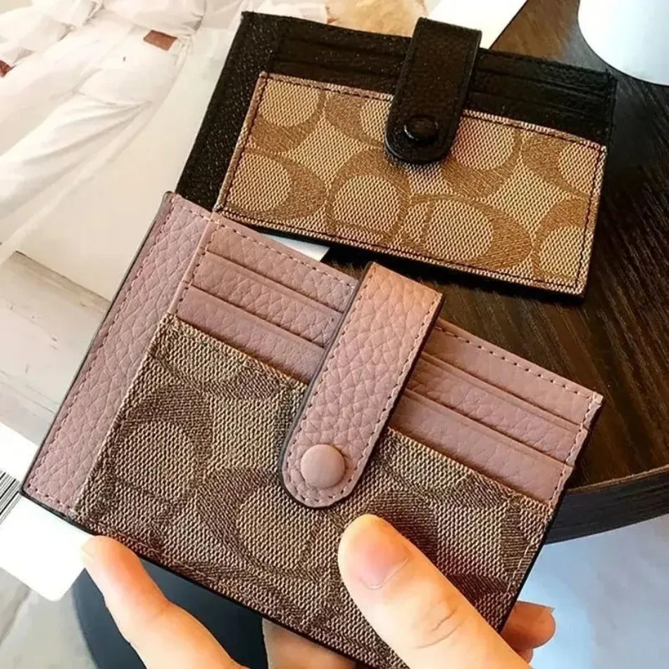 New in Women Short Small Wallets Fold Card Holder ID Bag Coin Purse Ladies Wallets Anti-degaussing Driver's License Card Holder