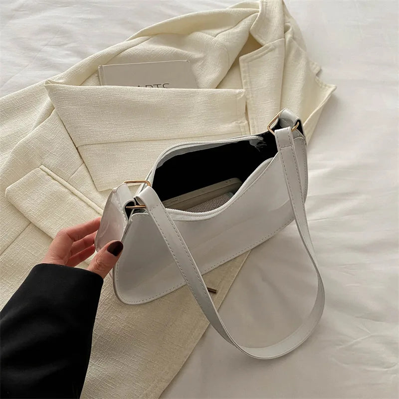 New Simple Casual Underarm Women's Bag Foreign Textured Hand Carry Small Square Bag Fashion Versatile Commuter Shoulder Bag