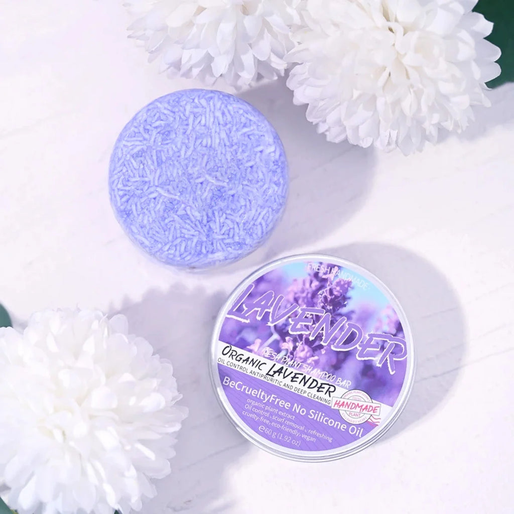 Lavender Shampoo Oil Control Refreshing Hair Smooth Oily Scalp Solution No Silicone Oil
