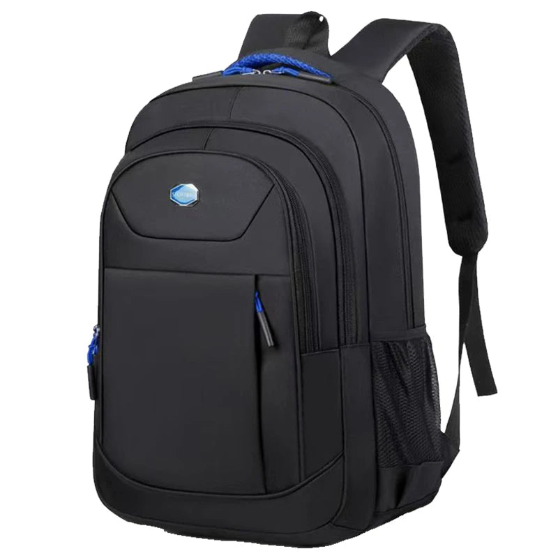 Versatile Men's Practical Backpack Multi-Color Option Multi-Pocket Adjustable Strap Lightweight for Daily Use Work Bag