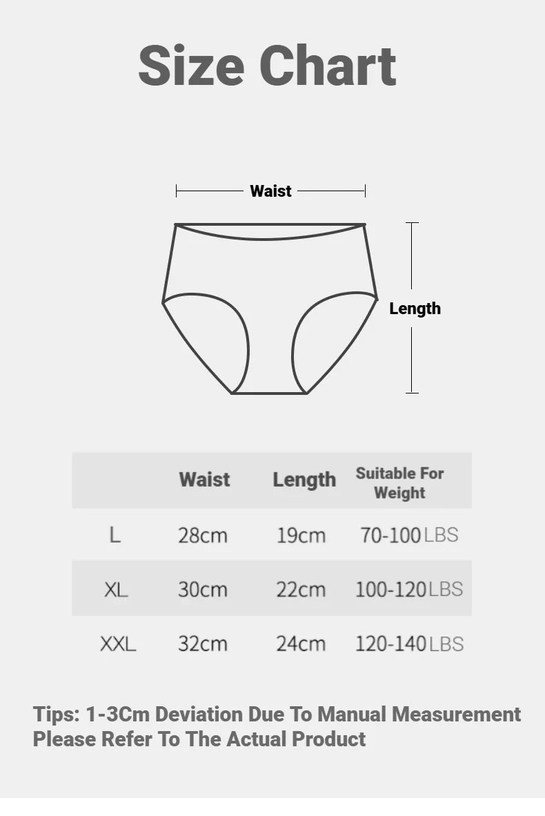 CHUANGERM 7 Pairs Women Solid‑Color Panties Soft Breathable Casual Briefs Cute Ladies Underpants For Daily Wear