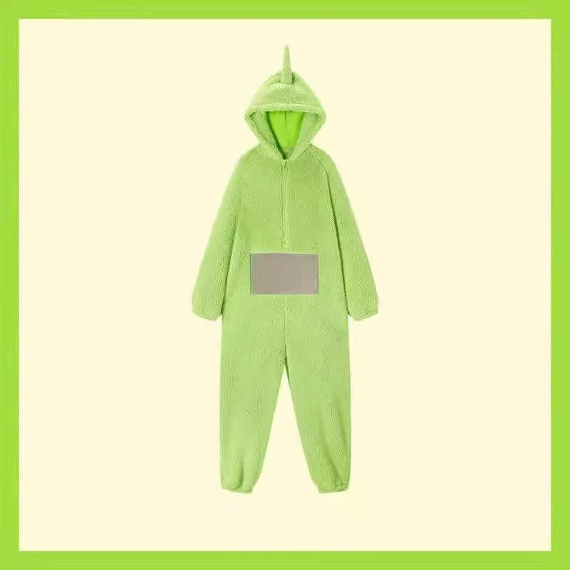 Adults Kids Onesies Soft Long Sleeves Pajamas Dipsy Tinky Winky Po Lala Costumes Home Clothes Women Unisex Homewear