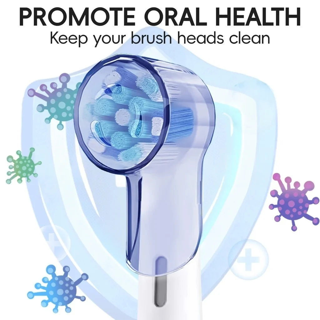 2-8Pcs Colors Toothbrush Dustproof Covers Caps Compatible with Braun Oral B & iO Series Electric Toothbrush Head Protector