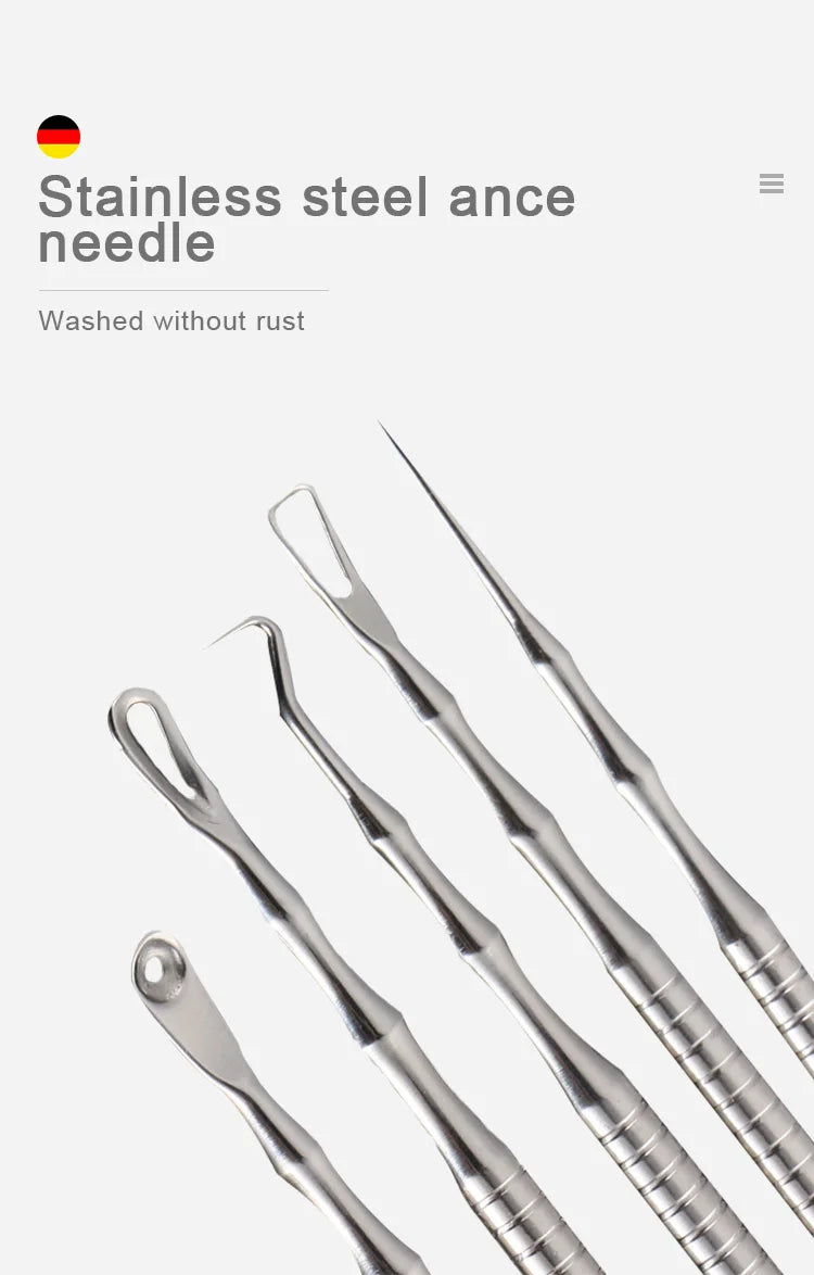 New Acne Needle Kit, Remove Blackheads, Pimples & Closed Comedones