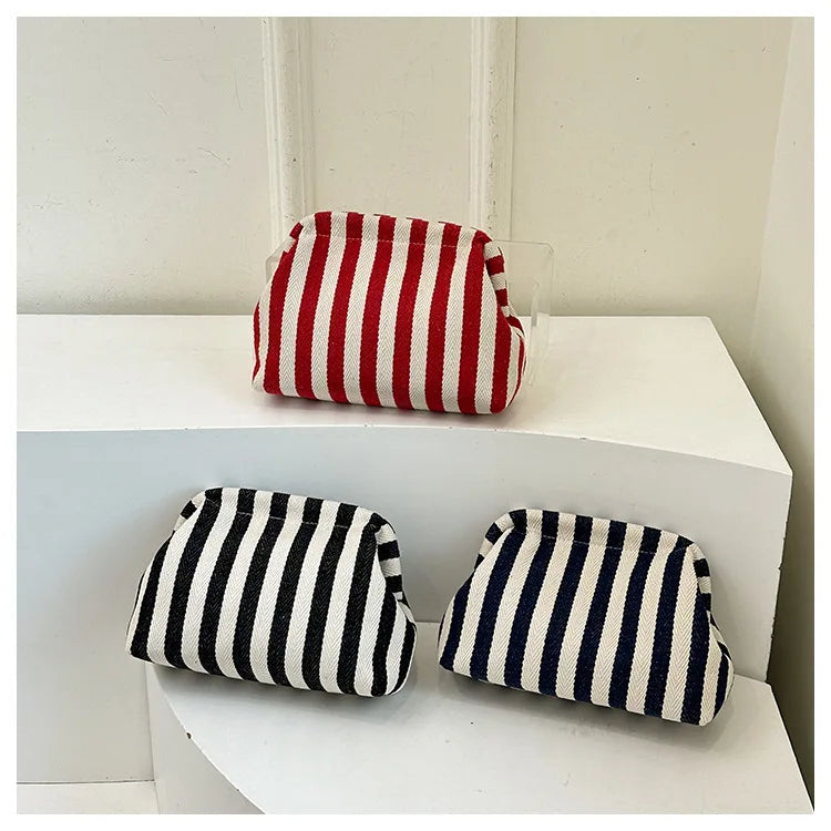 Summer Woven Crochet Purses for Women Beach Clutch Handbags 2026 Dumpling Hobo Casual Colorblock Bag Ladies Ruched Cloud Purse
