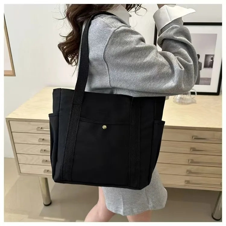 Large-capacity Canvas Tote Canvas Bag Goes to Work, Goes out, High-value Commuting Versatile Literary and Artistic Student Wear