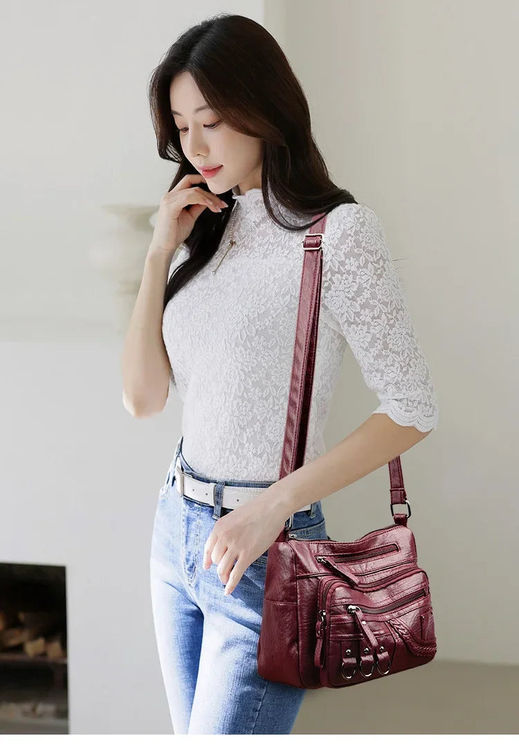 Women Crossbody Shoulder Bag New Premium Fashion Handbag For Moms Stylish Lightweight Everyday Tote With Adjustable Strap