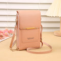Homefish Women Touchscreen PU Leather Crossbody Mobile Phone Bag Multi Card Holder Mini Wallet For Daily Travel Outdoor Use