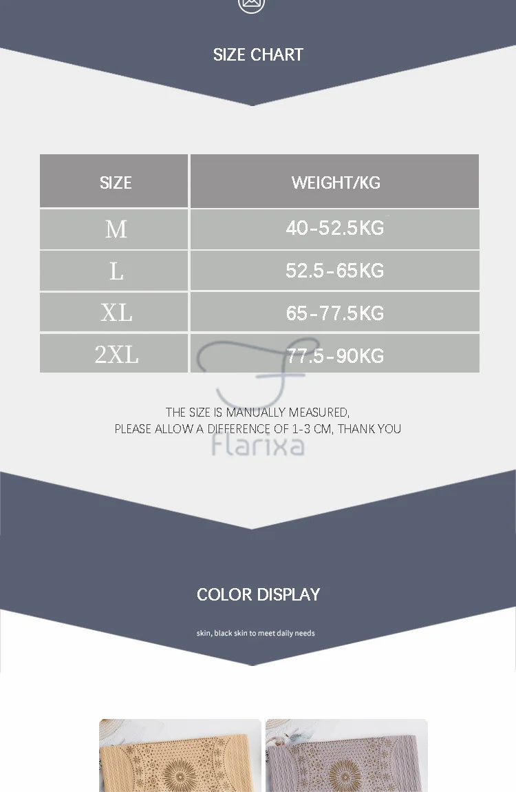 Flarixa Seamless High Waist Postpartum Panties Women's Abdomen Hip Lift Briefs Body Shaping Pants Plus Size Breathable Underwear