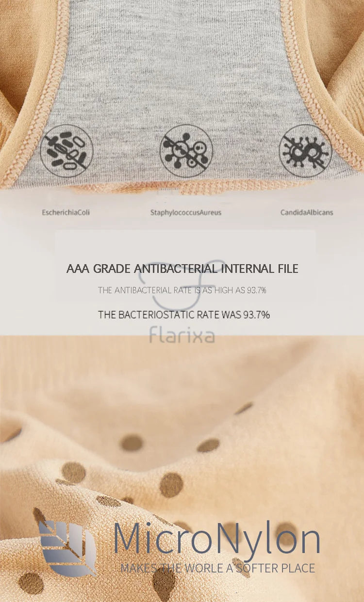 Flarixa Seamless High Waist Postpartum Panties Women's Abdomen Hip Lift Briefs Body Shaping Pants Plus Size Breathable Underwear